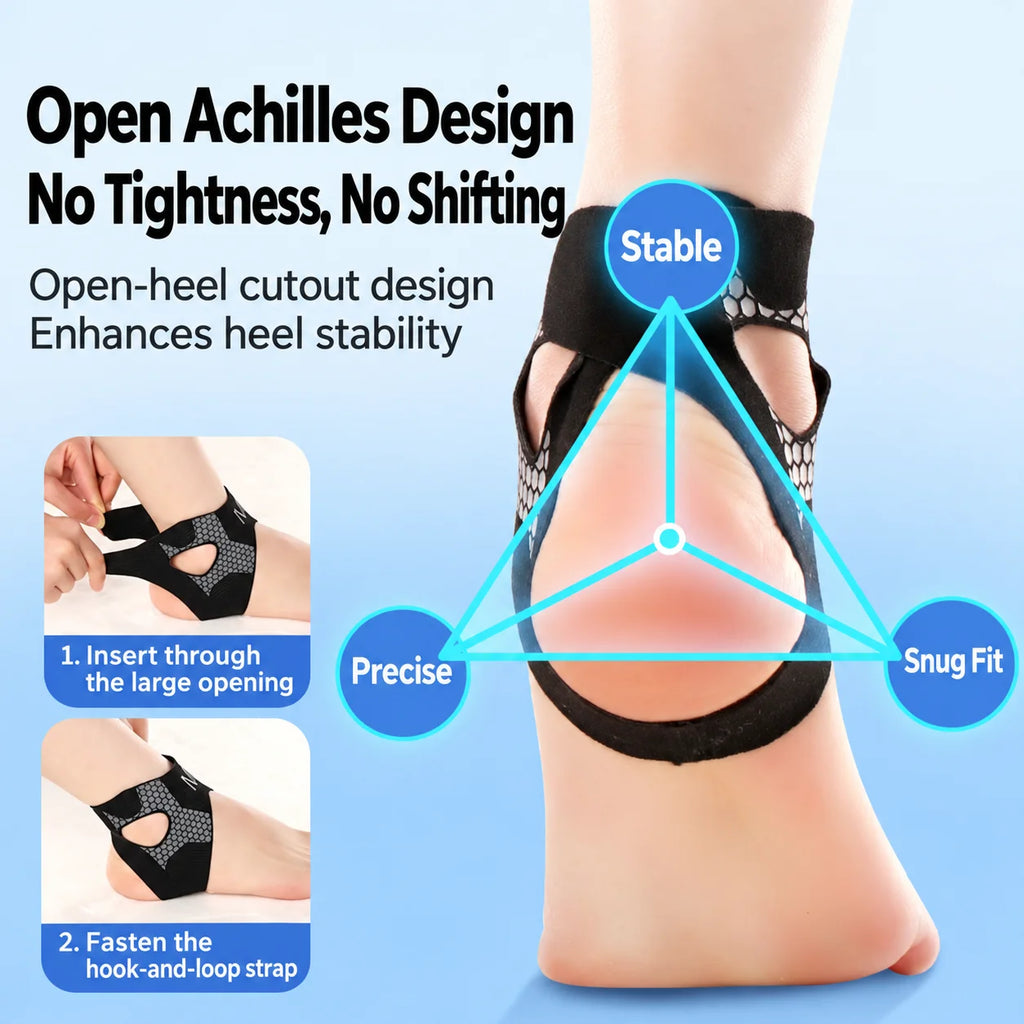Honeycomb Ankle Support Brace with Dual Adjustable Straps