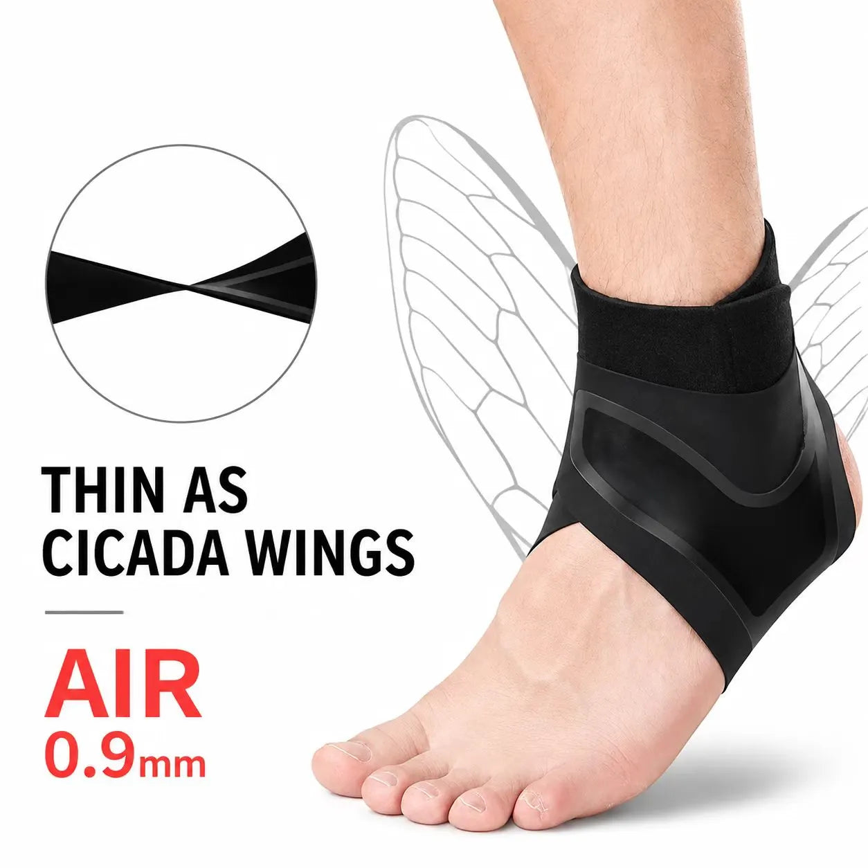 Adjustable Ankle Support Brace – Lightweight Compression Ankle Stabilizer