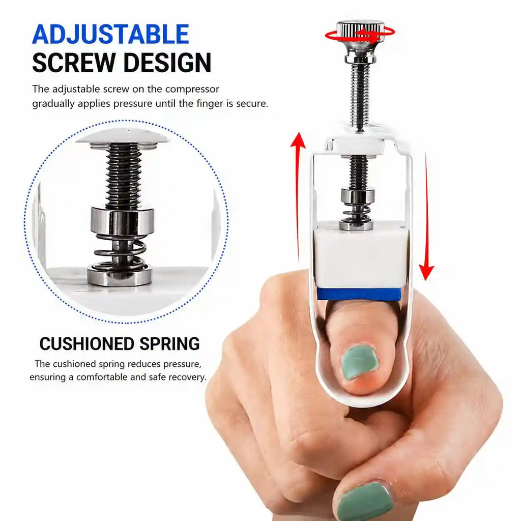 Adjustable Finger Support Brace with Dial Tension Control