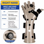 Adjustable BOA Dial Wrist & Hand Support Brace with Finger Positioning Support