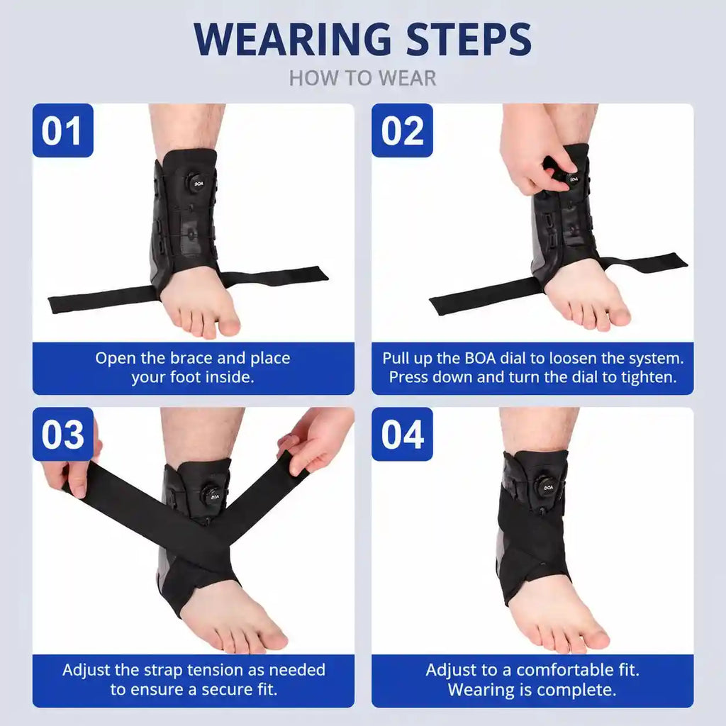 Adjustable Dial Ankle Support Brace