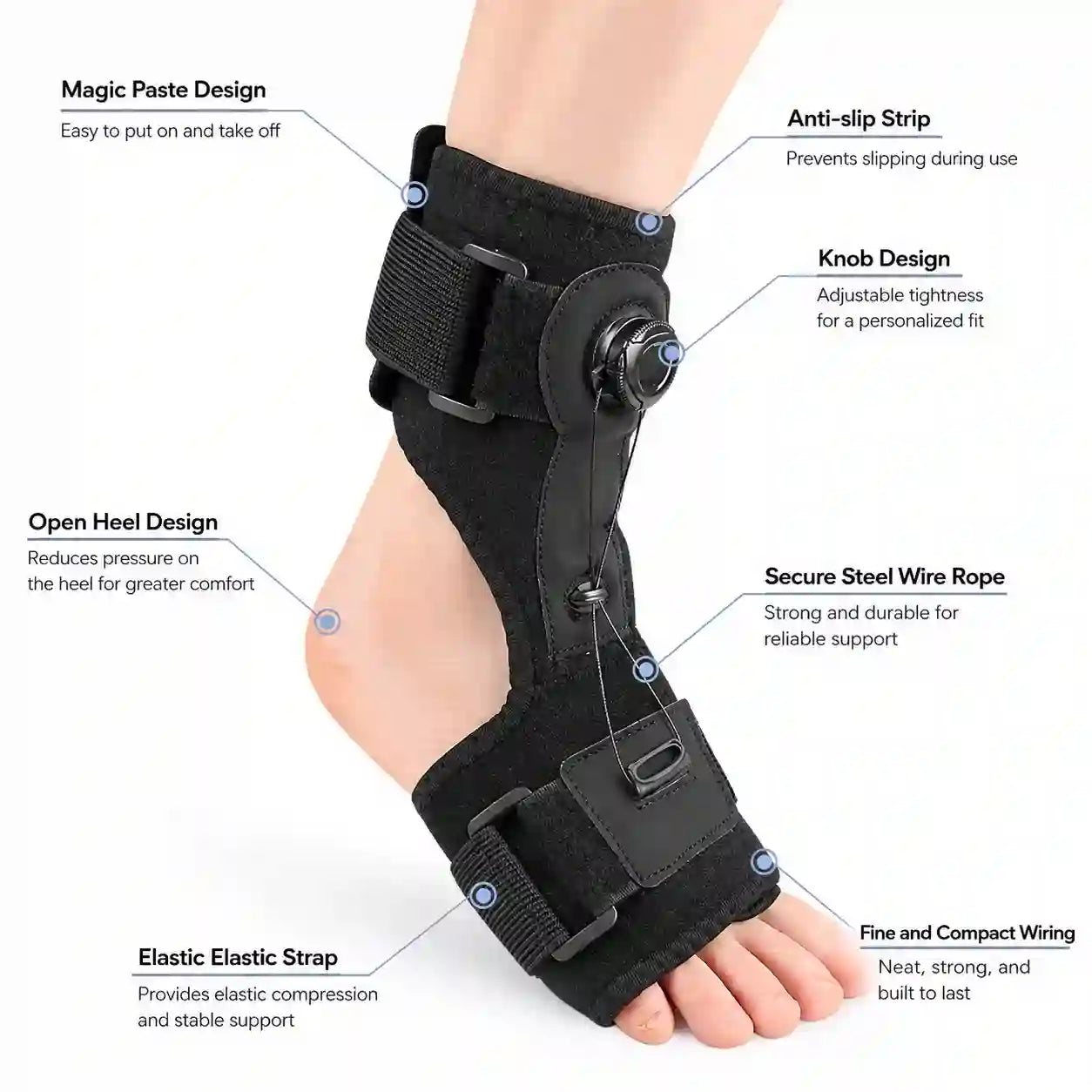 Unisex Adjustable Dial Ankle Stabilizer