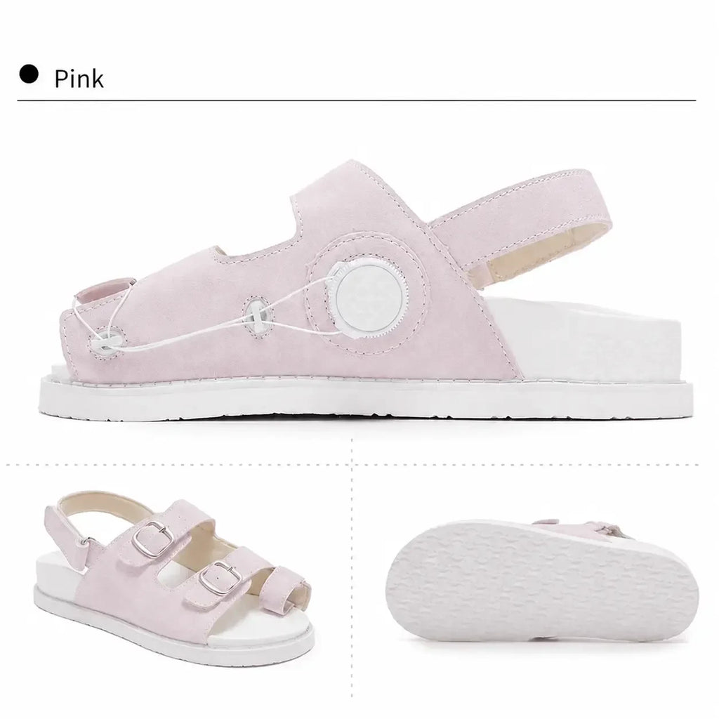 Adjustable Arch Support Sandals with Toe Alignment & Deep Heel Cup