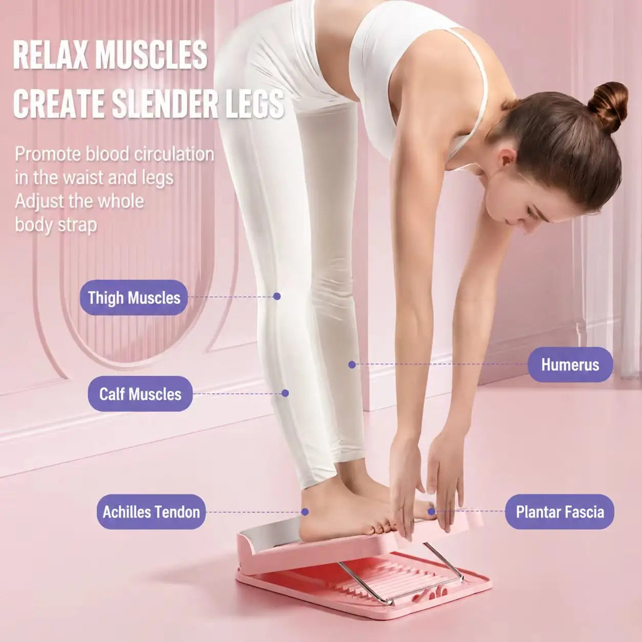 Adjustable Foot Stretch Board & Massage Trainer