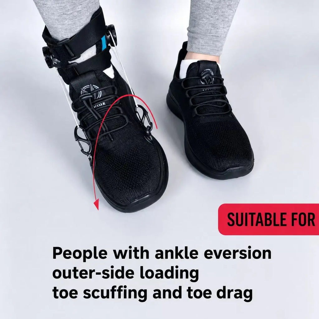 Adaptive Walking Support Shoes with Adjustable Foot Lift System