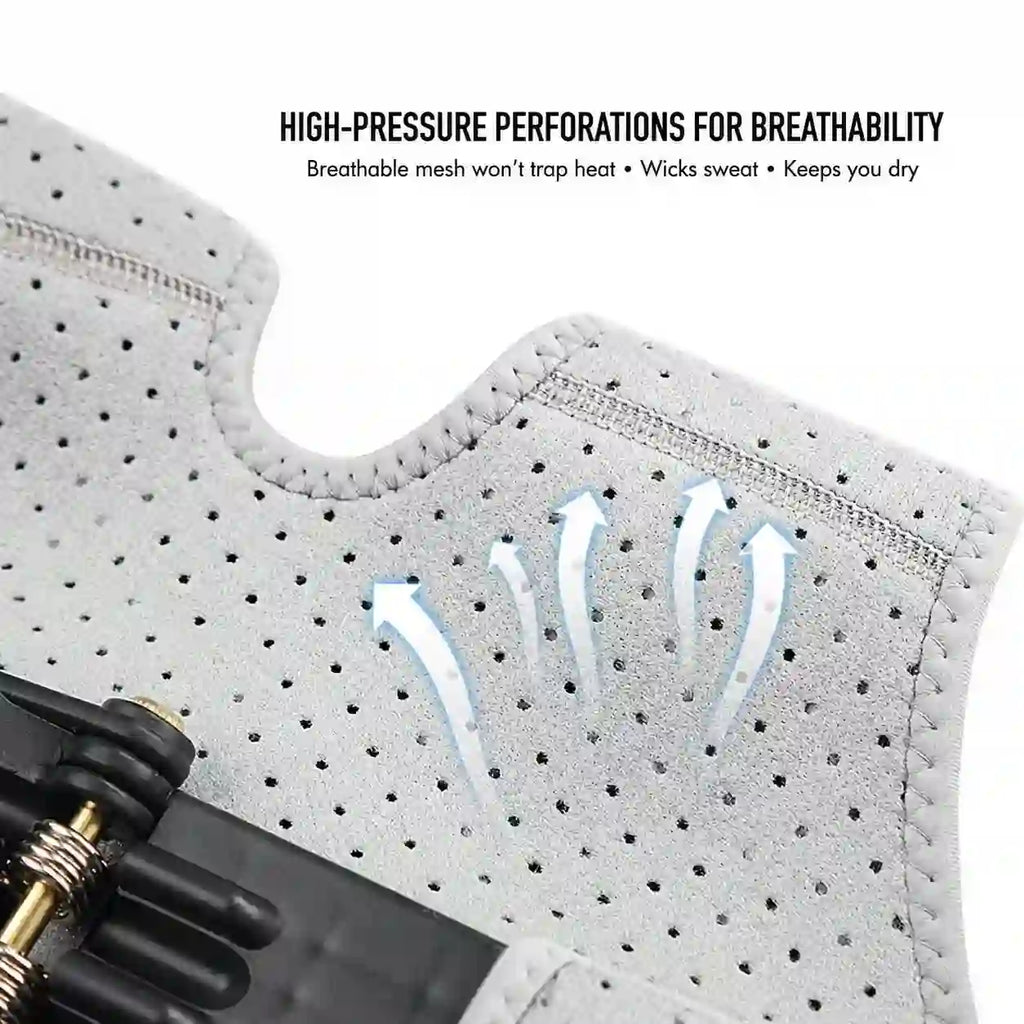 Adjustable Knee Support Brace with Spring Hinge