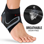 Adjustable Ankle Support Brace – Lightweight Compression Ankle Stabilizer