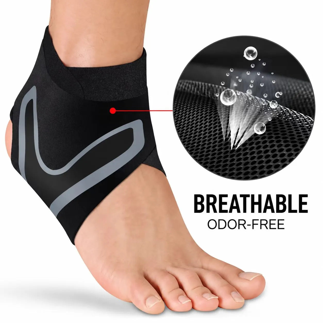Adjustable Ankle Support Brace – Lightweight Compression Ankle Stabilizer