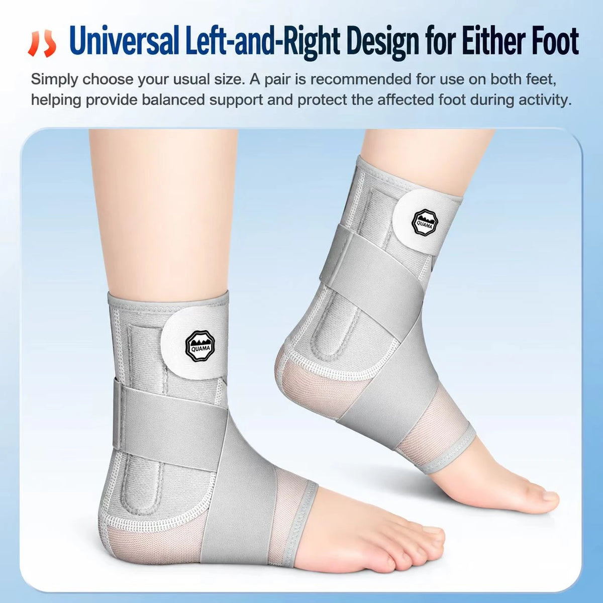 Adjustable Ankle Support Brace with Cross Straps