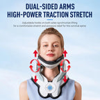 Electric Air-Powered Adjustable Neck Support & Stretching Brace with 3-Point Traction