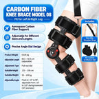 Adjustable Hinged Knee Support Brace – Lightweight Carbon Fiber Design