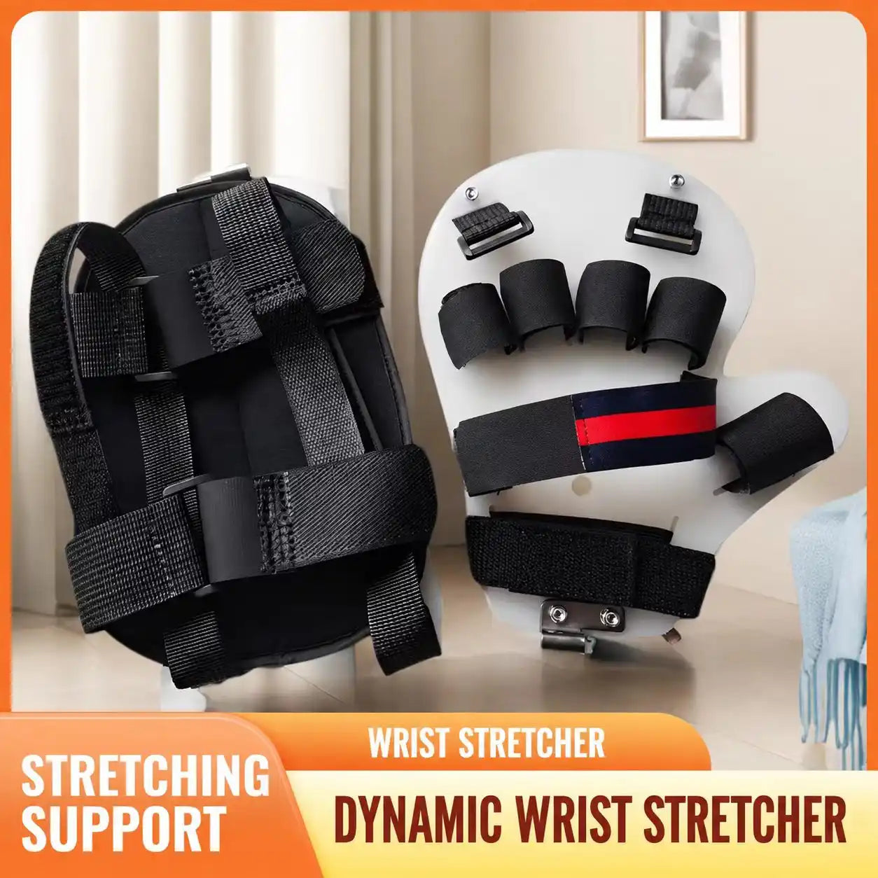 Adjustable Dynamic Wrist & Hand Stretching Trainer with Finger Support