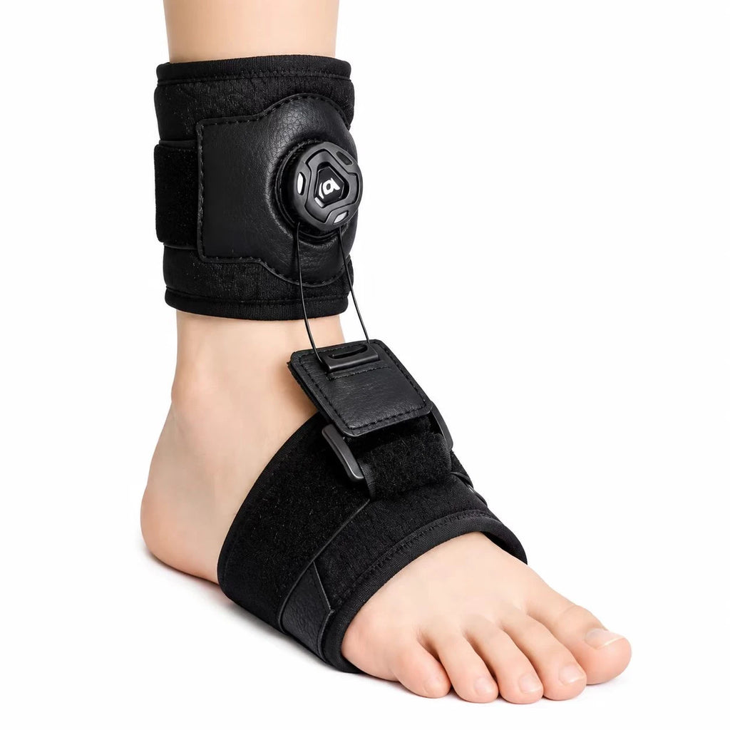 Adjustable Dial Foot Drop Support Brace – Day & Night Ankle Foot Support for Walking