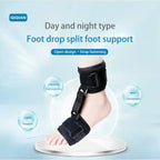Attelle de soutien pour pied tombant réglable jour et nuit