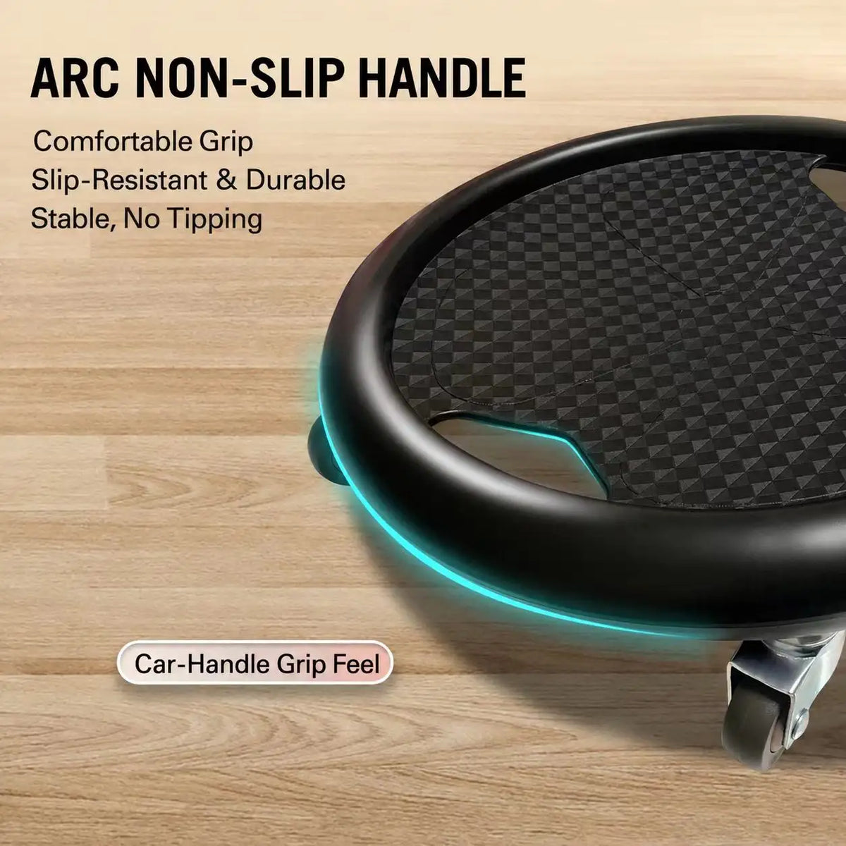 4-Wheel Ab Roller Board with 360° Rotating Wheels