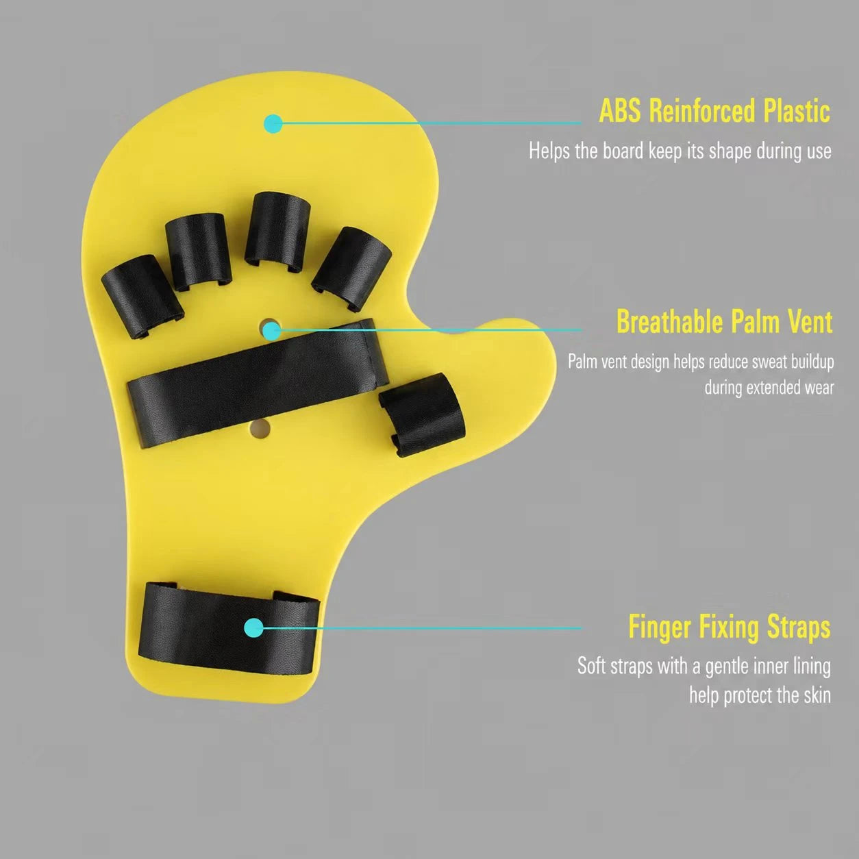 Adjustable Five Finger Hand Support Splint | Finger Separation Brace for Hand Positioning & Daily Exercise
