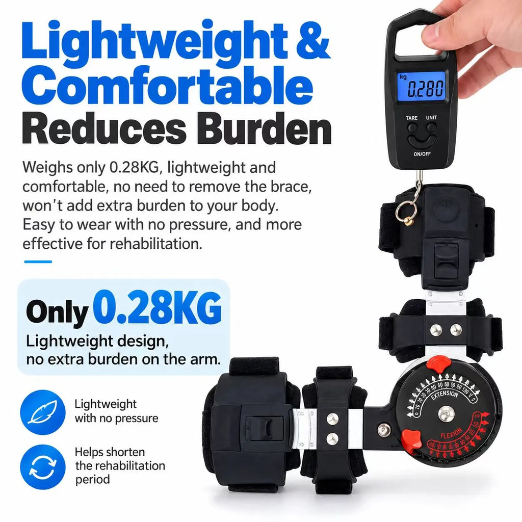 Adjustable ROM Elbow Support Brace with Angle Lock & Shoulder Sling