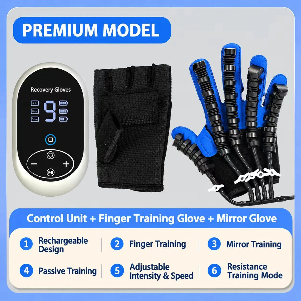 Electric Hand & Finger Training Glove – 3 Modes & 9 Adjustable Levels