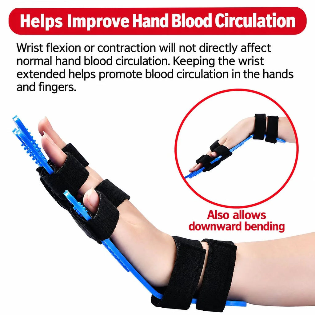 Adjustable Finger Extension & Wrist Support Splint – Fits Both Hands
