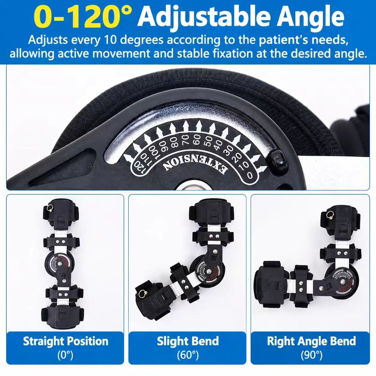 Adjustable ROM Elbow Support Brace with Angle Lock & Shoulder Sling