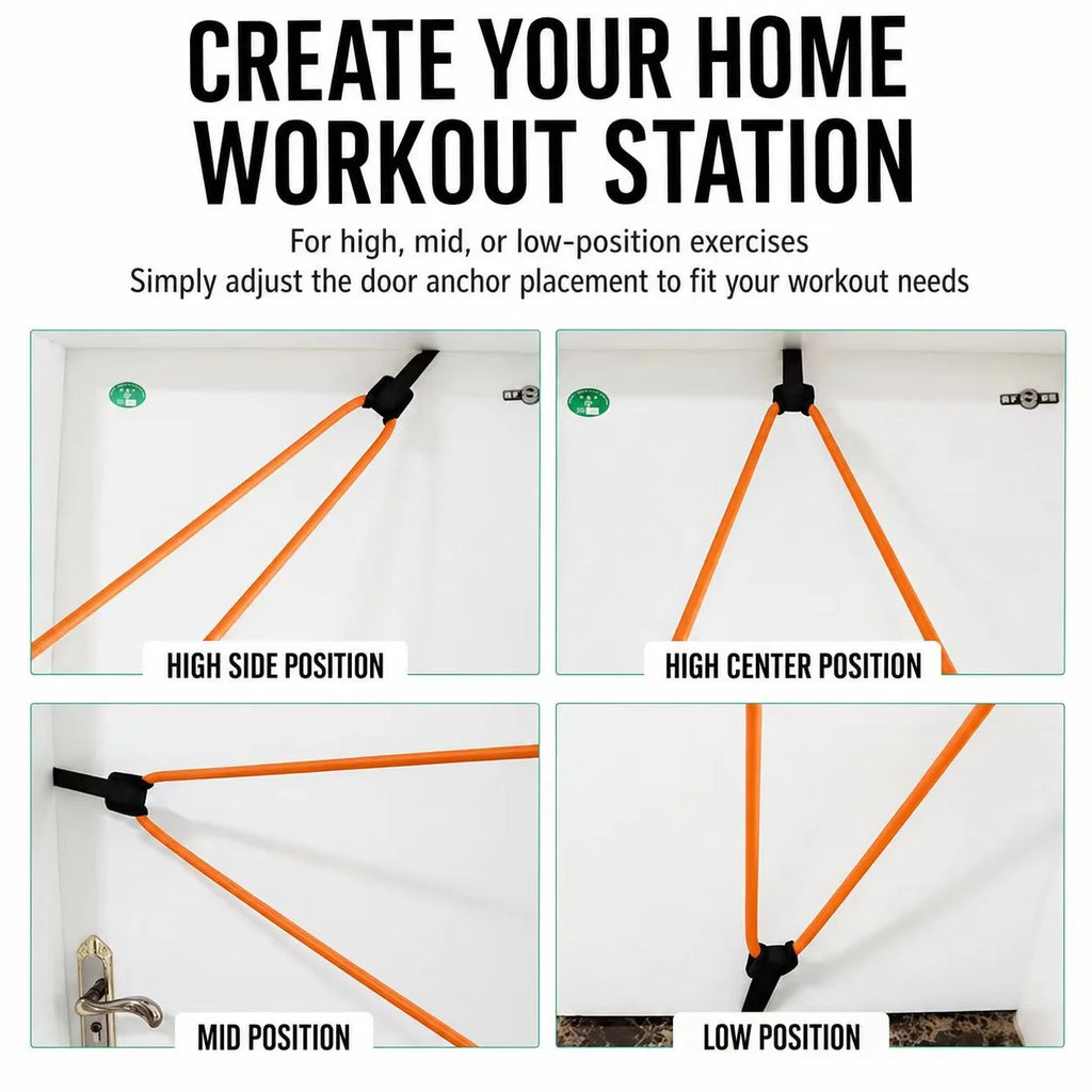Senior Resistance Loop Band with Door Anchor – Full Body Strength & Mobility Training