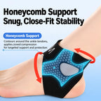 Honeycomb Ankle Support Brace with Dual Adjustable Straps