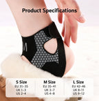 Honeycomb Ankle Support Brace with Dual Adjustable Straps