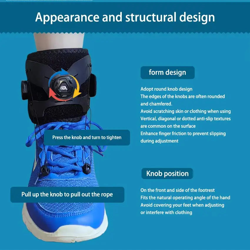 Adjustable Ankle Lift Support – Dial Brace for Daily Mobility