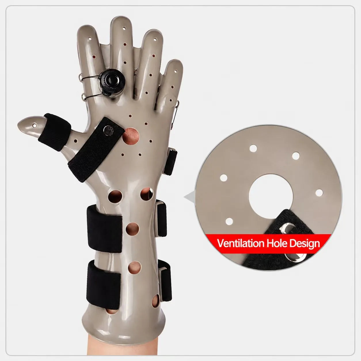 Adjustable BOA Dial Wrist & Hand Support Brace with Finger Positioning Support