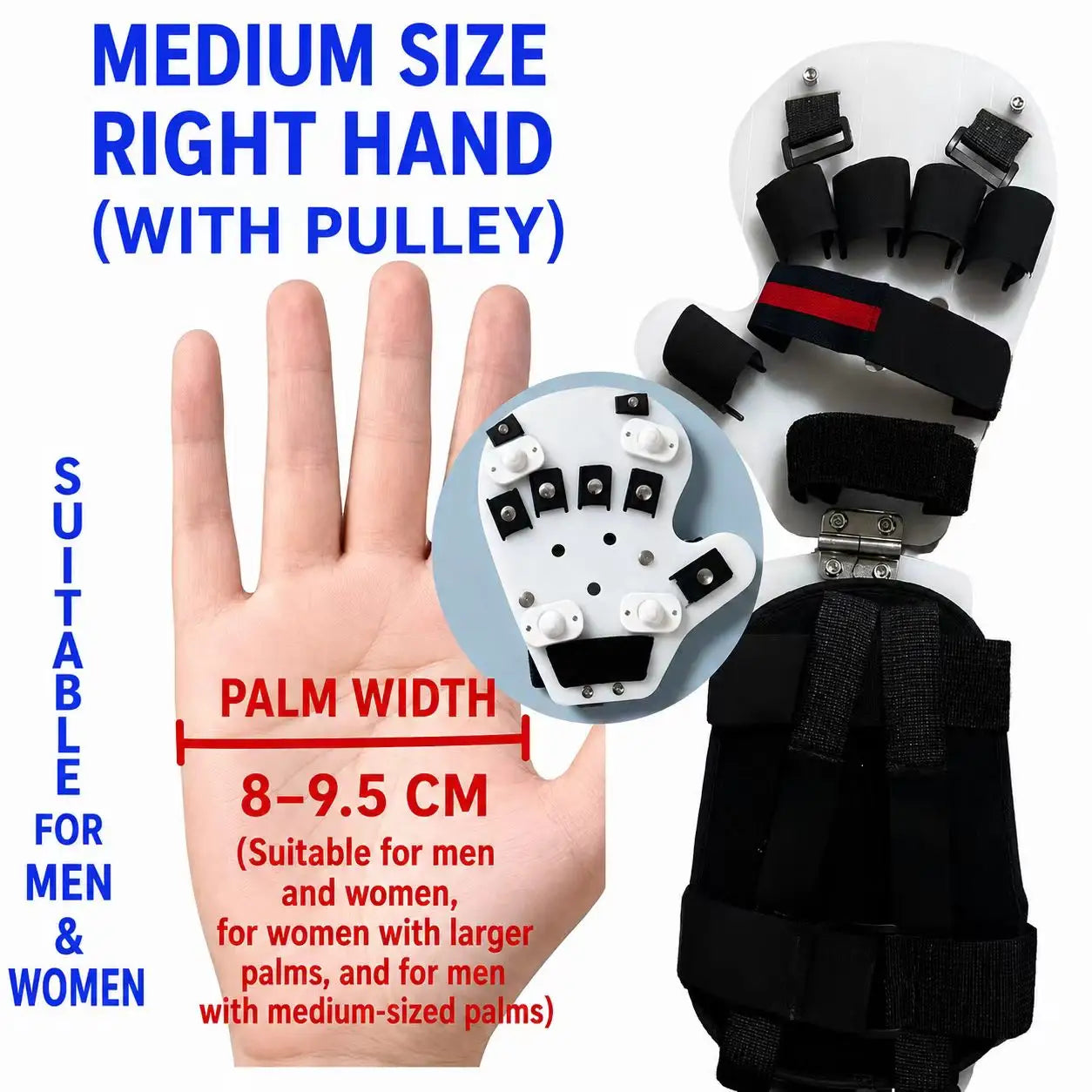 Adjustable Dynamic Wrist & Hand Stretching Trainer with Finger Support