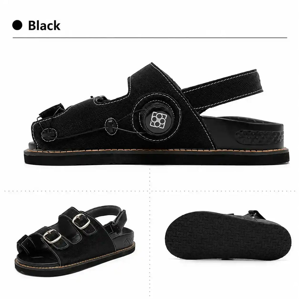 Adjustable Arch Support Sandals with Toe Alignment & Deep Heel Cup