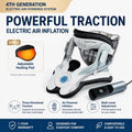Electric Air-Powered Adjustable Neck Support & Stretching Brace with 3-Point Traction