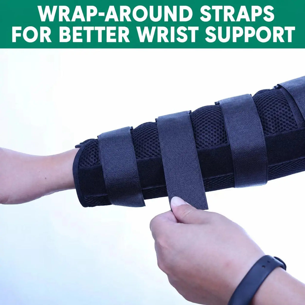 Adjustable Elbow Support Splint – Breathable Forearm Brace with Secure Strap Design