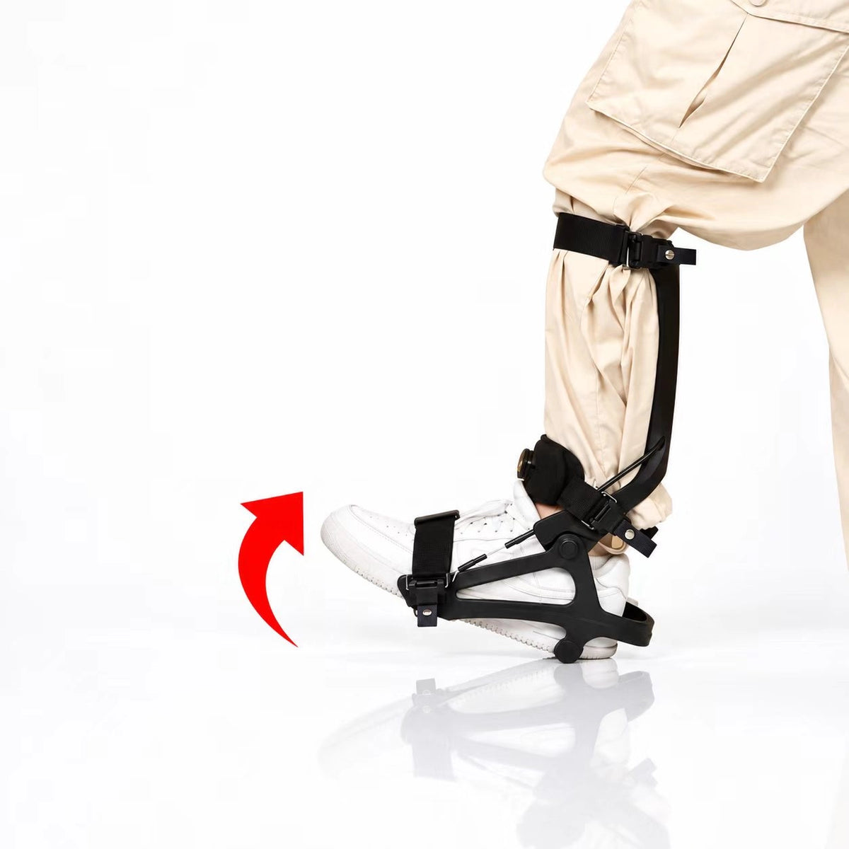 Dynamic Foot Drop Ankle Support Brace – Adjustable Exoskeleton Walking & Training Support