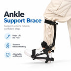 Dynamic Foot Drop Ankle Support Brace – Adjustable Exoskeleton Walking & Training Support