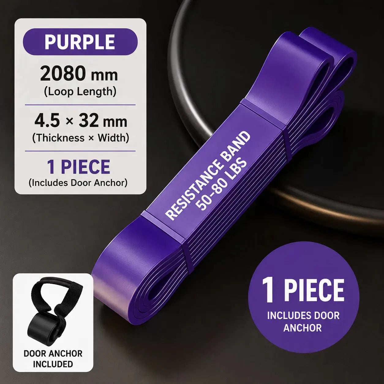 Senior Resistance Loop Band with Door Anchor – Full Body Strength & Mobility Training