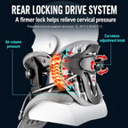 Electric Air-Powered Adjustable Neck Support & Stretching Brace with 3-Point Traction