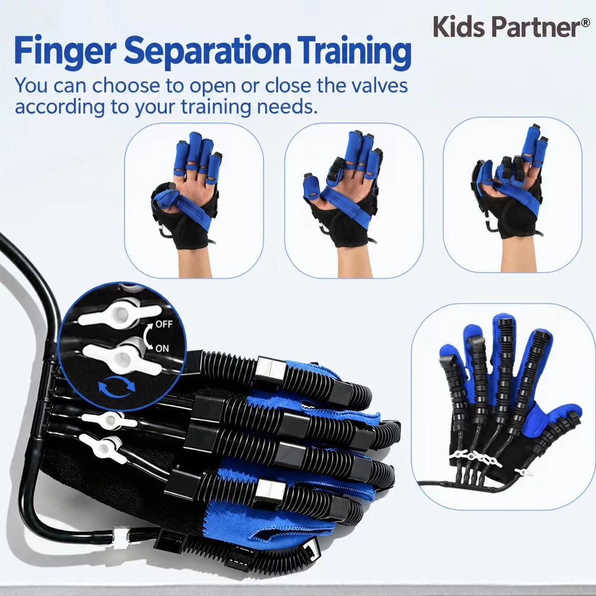 Electric Hand & Finger Training Glove – 3 Modes & 9 Adjustable Levels