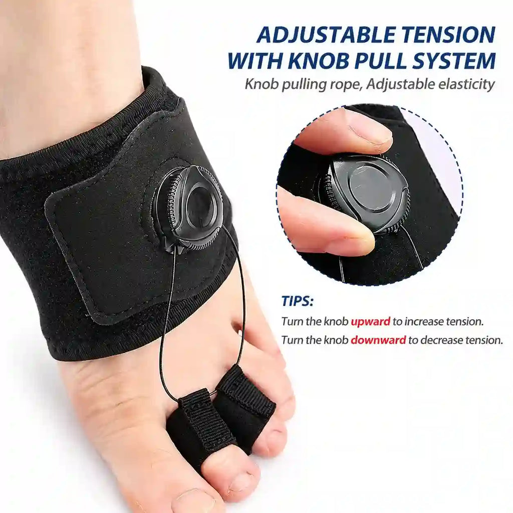 Adjustable toe support designed for everyday comfort and a personalized fit.