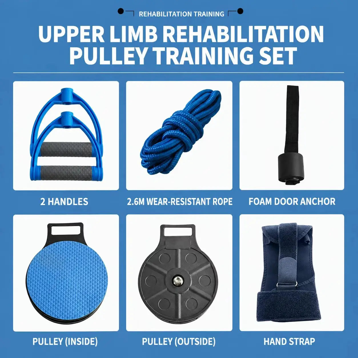 Door Pulley Shoulder & Arm Exercise Set – Upper Limb Mobility & Stretching Kit