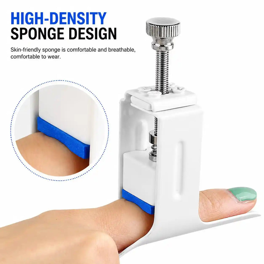 Adjustable Finger Support Brace with Dial Tension Control