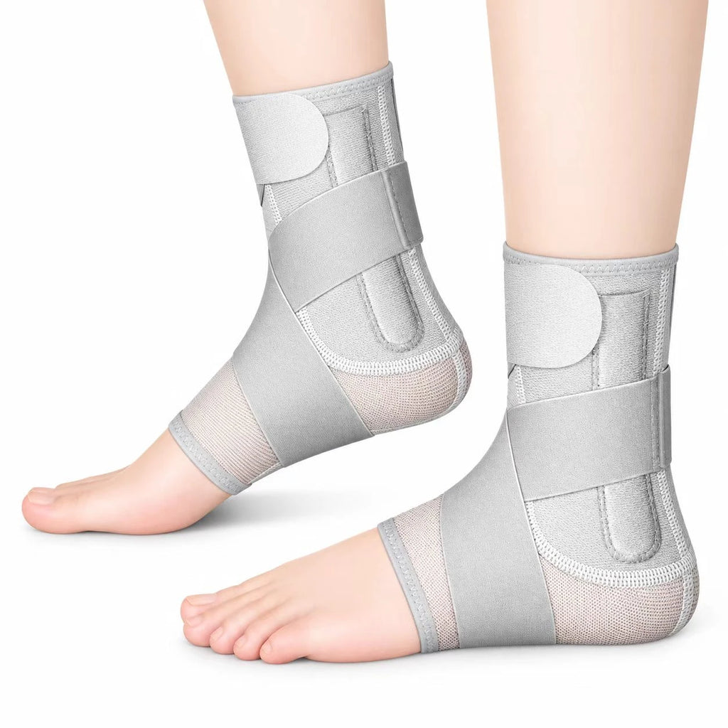 Adjustable Ankle Support Brace with Cross Straps