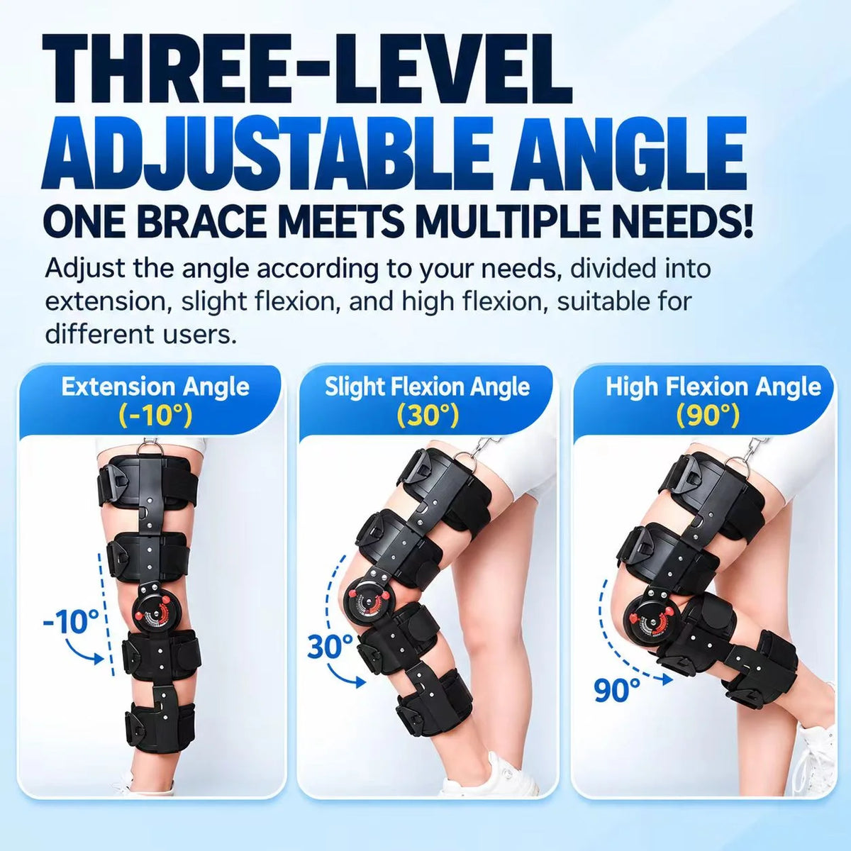 Adjustable Hinged Knee Support Brace – Lightweight Carbon Fiber Design
