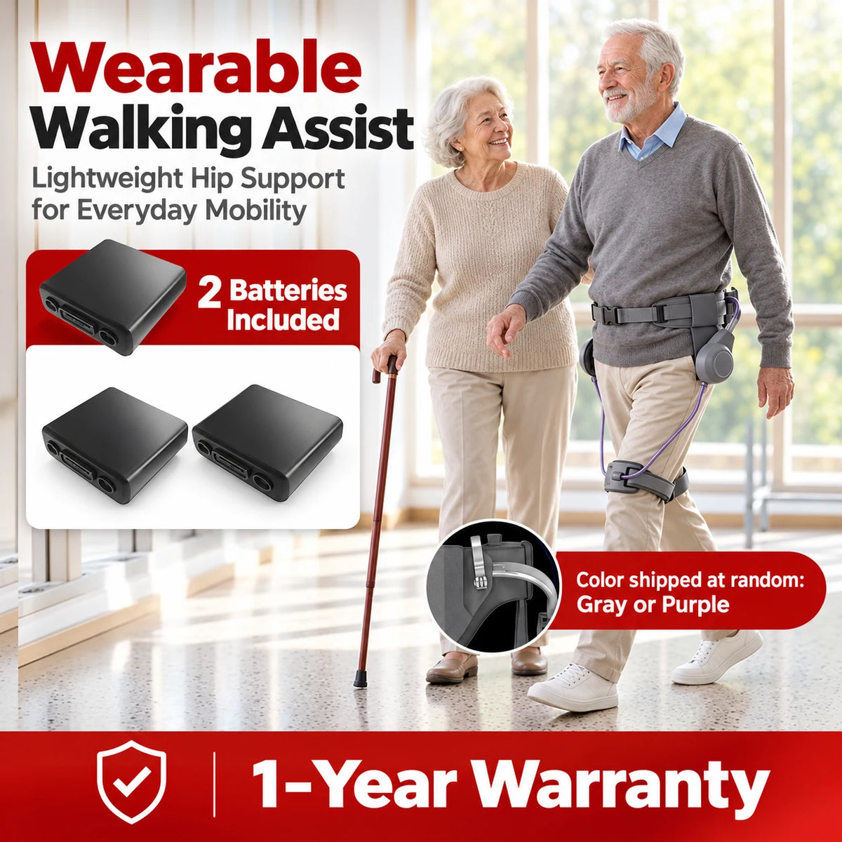 AI-Powered Wearable Walking Assist Exoskeleton – Smart Leg Support