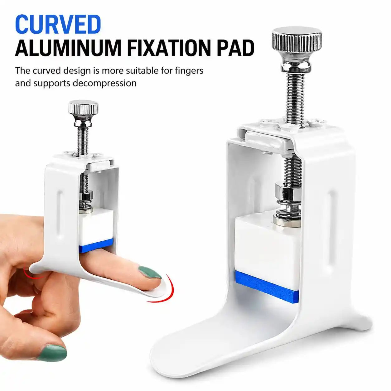 Adjustable Finger Support Brace with Dial Tension Control