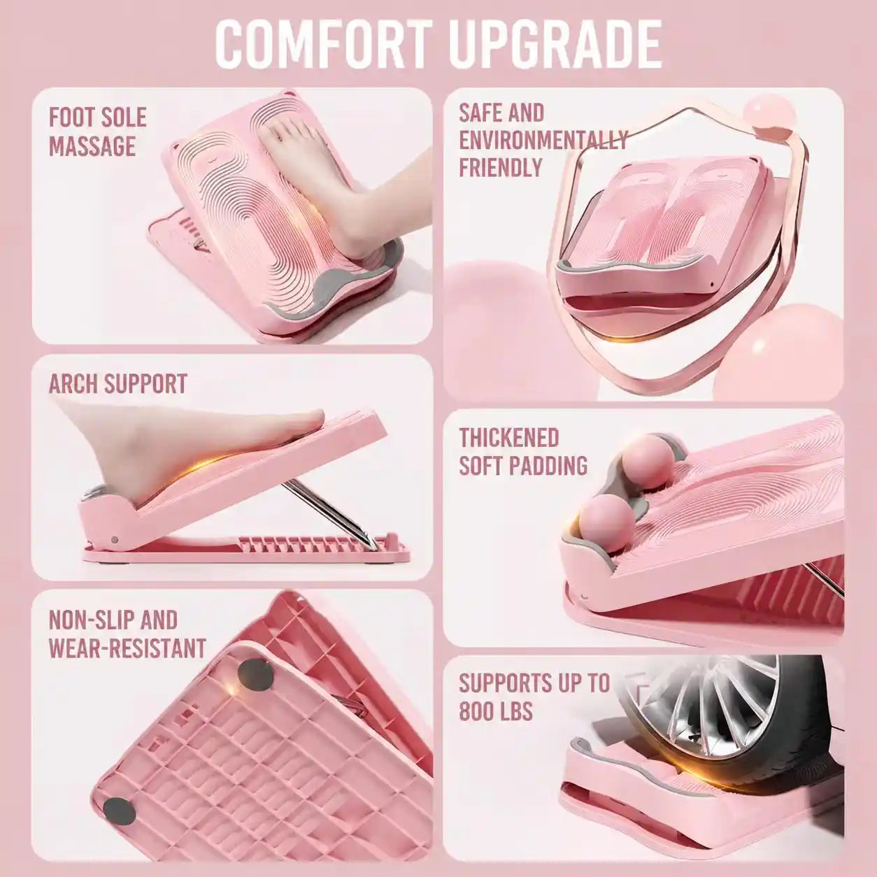 Adjustable Foot Stretch Board & Massage Trainer