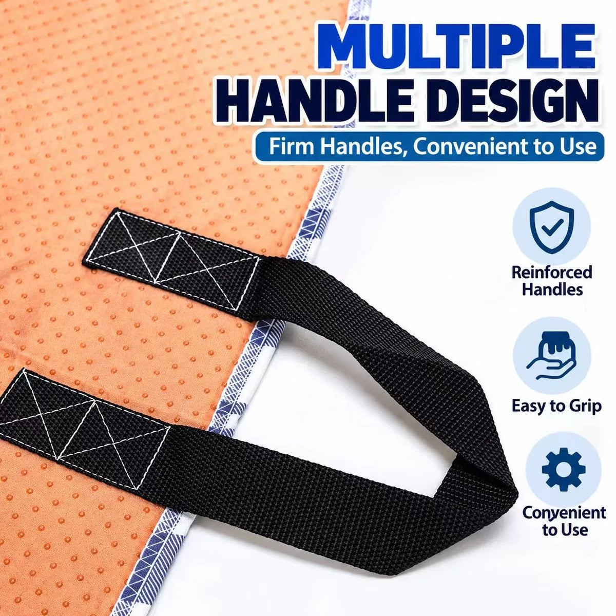 Multi-Functional Bed Transfer & Turning Aid Pad with Handles
