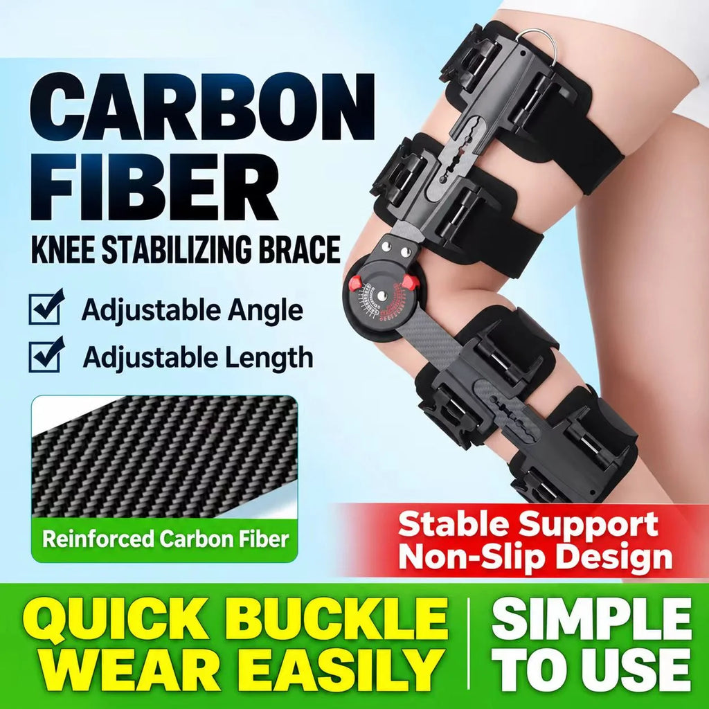 Adjustable Hinged Knee Support Brace – Lightweight Carbon Fiber Design