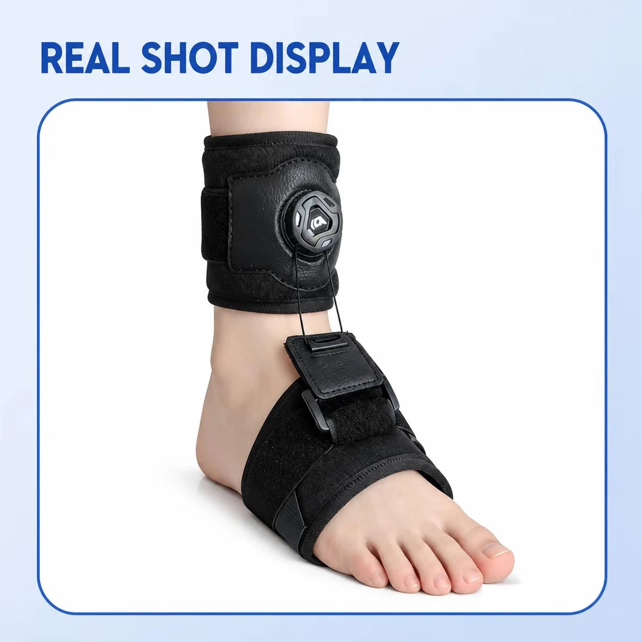 Adjustable Dial Foot Drop Support Brace – Day & Night Ankle Foot Support for Walking