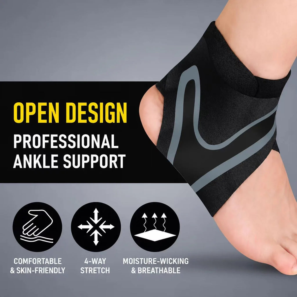 Adjustable Ankle Support Brace – Lightweight Compression Ankle Stabilizer